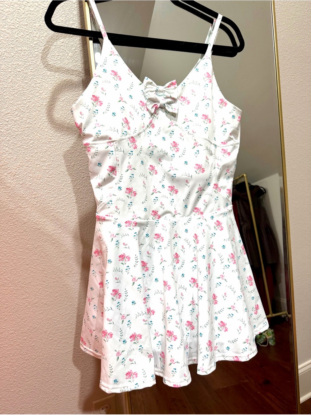Athletic dress with floral print